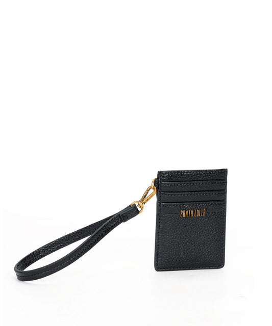 Porta Cartão Santa Lolla Couro Floater Preto