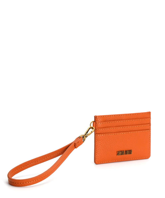 Porta Cartão Santa Lolla Marrom Cognac Alça Mão