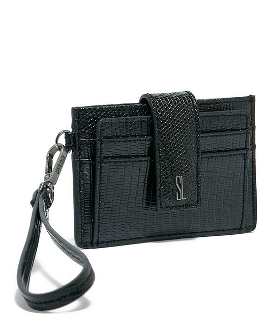 Porta Cartão Santa Lolla Preto Brilho