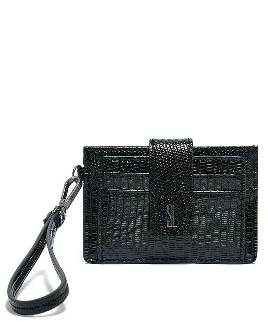 Porta Cartão Santa Lolla Preto Brilho