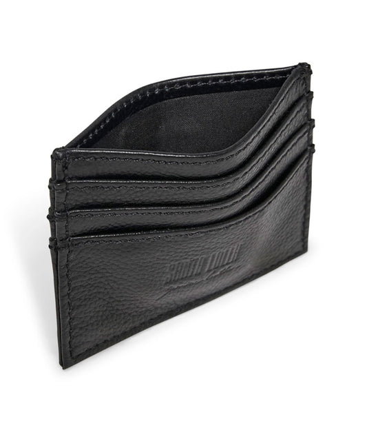 Porta Cartão Santa Lolla Preto Couro