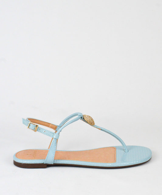 Rasteira La Femme Azul Pedraria - 50.077