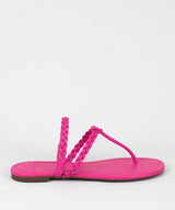 Rasteira La Femme Pink Tiras Tramadas - 52.122