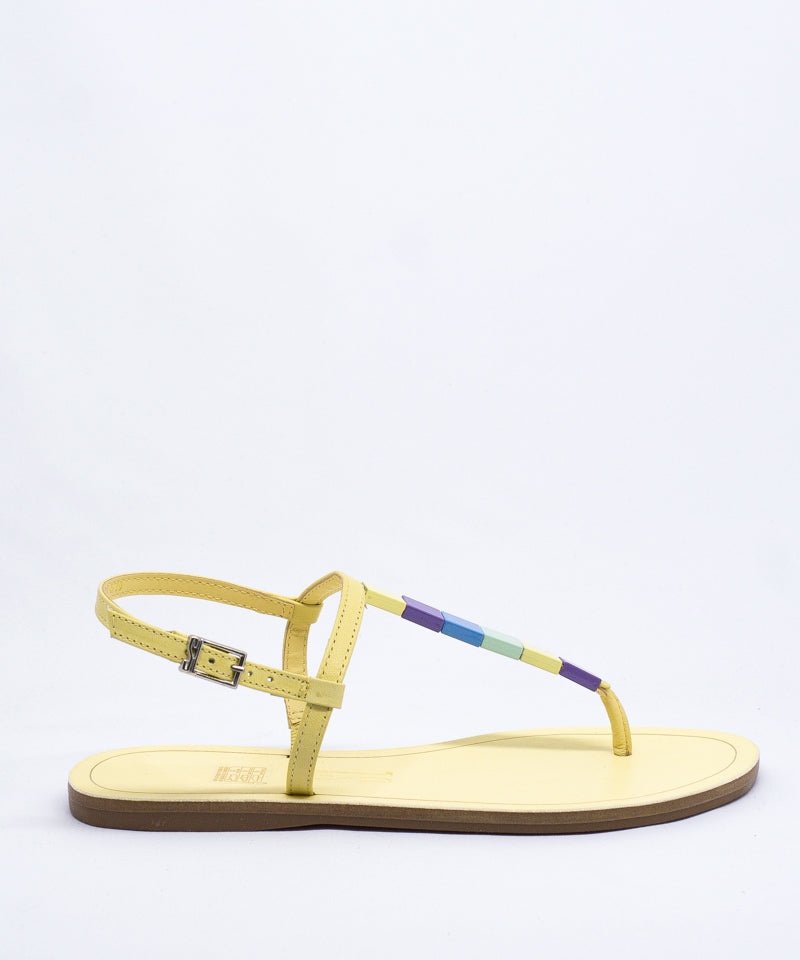 Rasteira Santa Lolla Amarela Ornamentos - 0356.2D30.0002.02BB