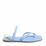 Rasteira Santa Lolla Azul Maresia Couro Tiras