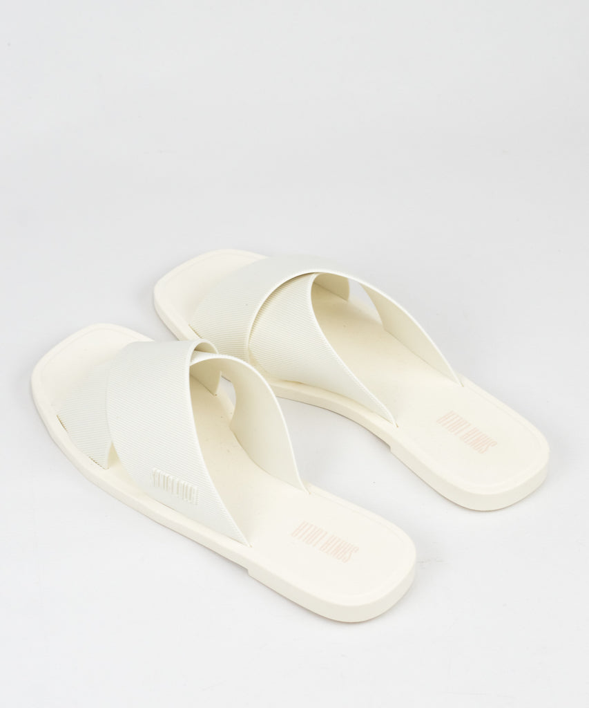 Rasteira Santa Lolla Branca Borracha Tiras Cruzadas - 058A.35C0.0016.0048