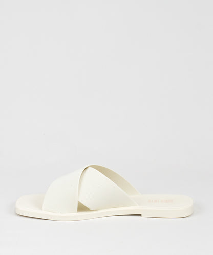 Rasteira Santa Lolla Branca Borracha Tiras Cruzadas - 058A.35C0.0016.0048