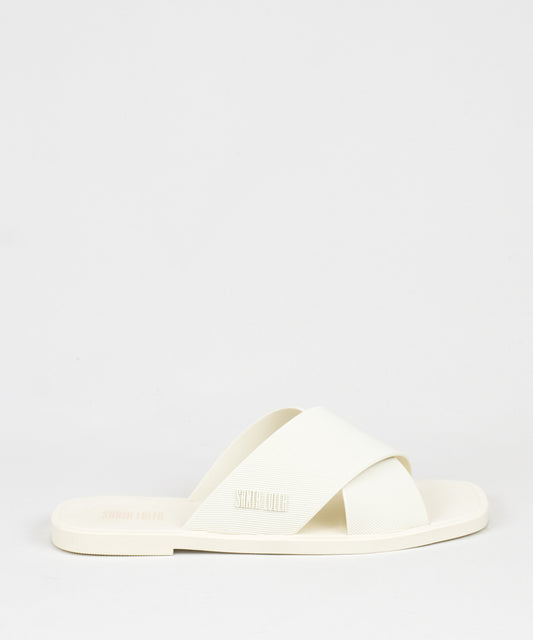 Rasteira Santa Lolla Branca Borracha Tiras Cruzadas - 058A.35C0.0016.0048