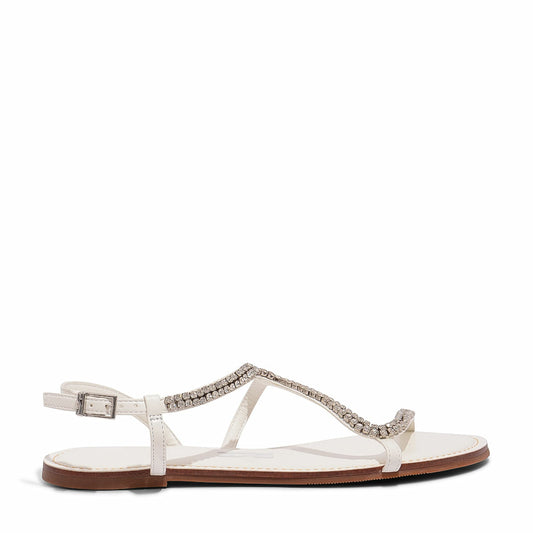 Rasteira Santa Lolla Branca Pedras