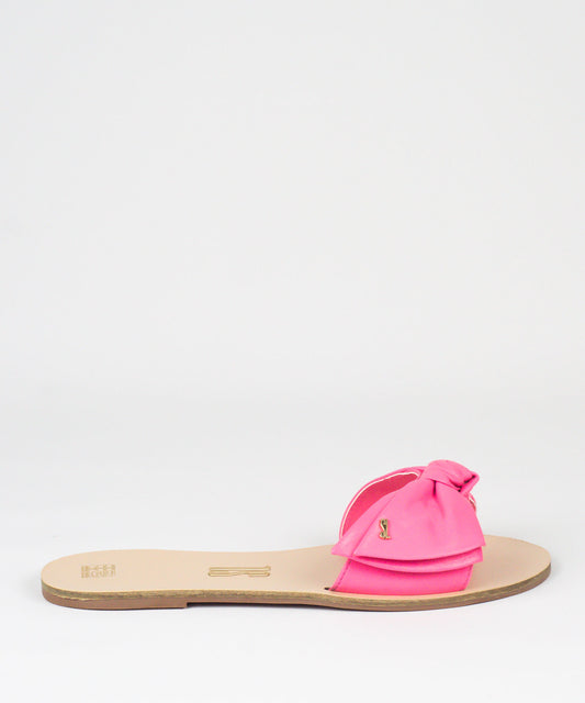 Rasteira Santa Lolla Camélia Laço Couro - 03E4.32B3.02E7.0307