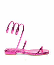 Rasteira Santa Lolla Cobra Cristal Pink Espiral