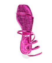 Rasteira Santa Lolla Cobra Cristal Pink Espiral