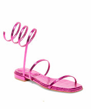 Rasteira Santa Lolla Cobra Cristal Pink Espiral