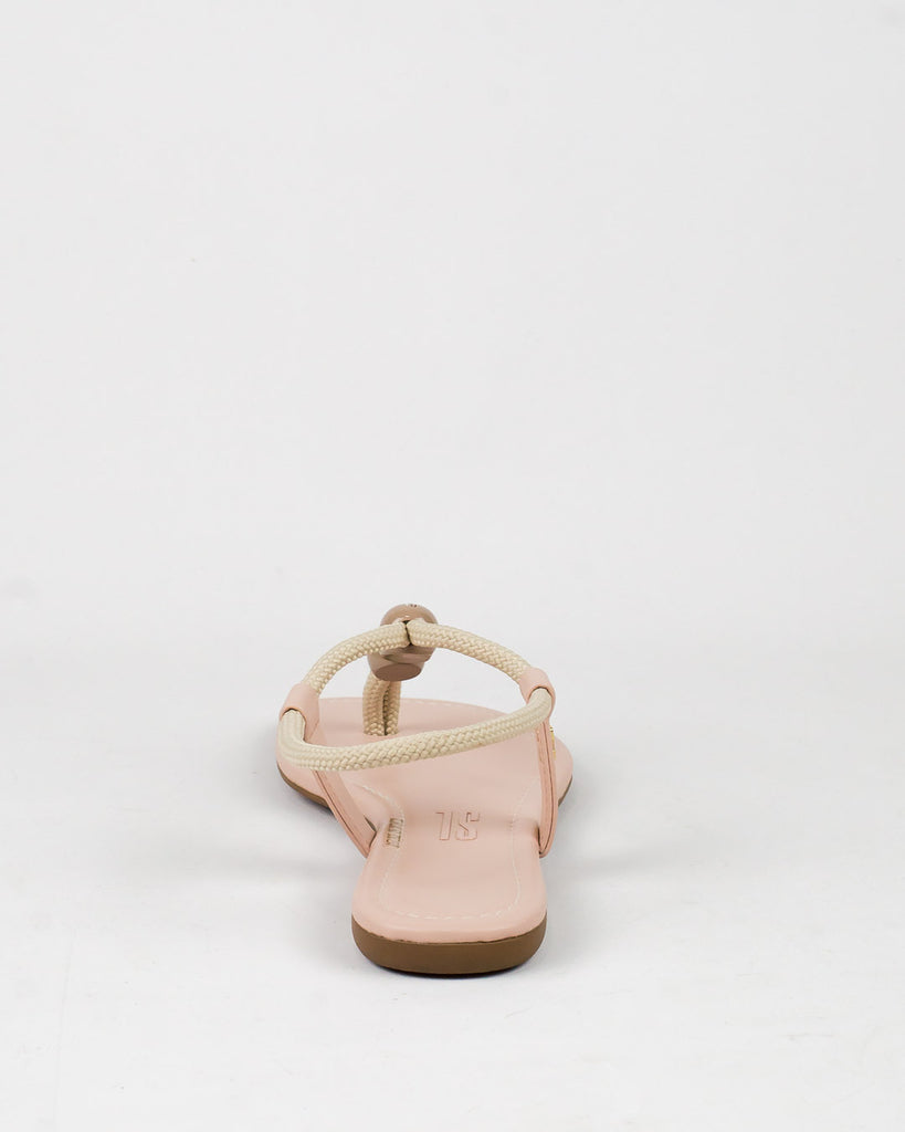 Rasteira Santa Lolla Corda Esferas Nude