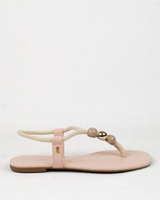 Rasteira Santa Lolla Corda Esferas Nude