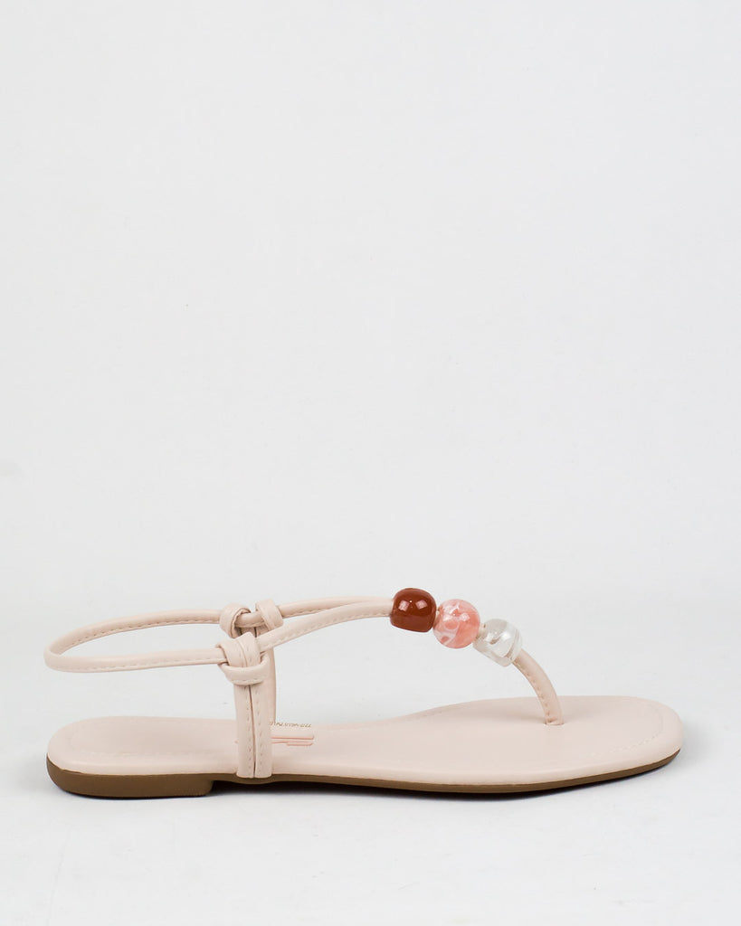 Rasteira Santa Lolla Esferas Creme