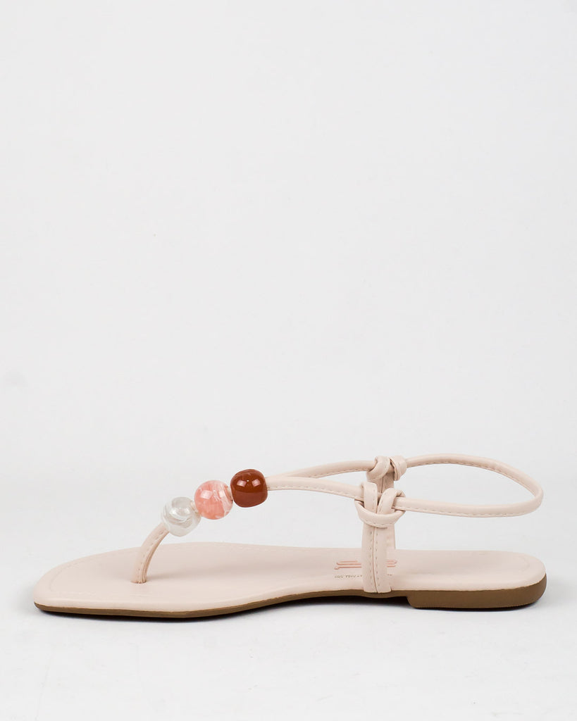 Rasteira Santa Lolla Esferas Creme