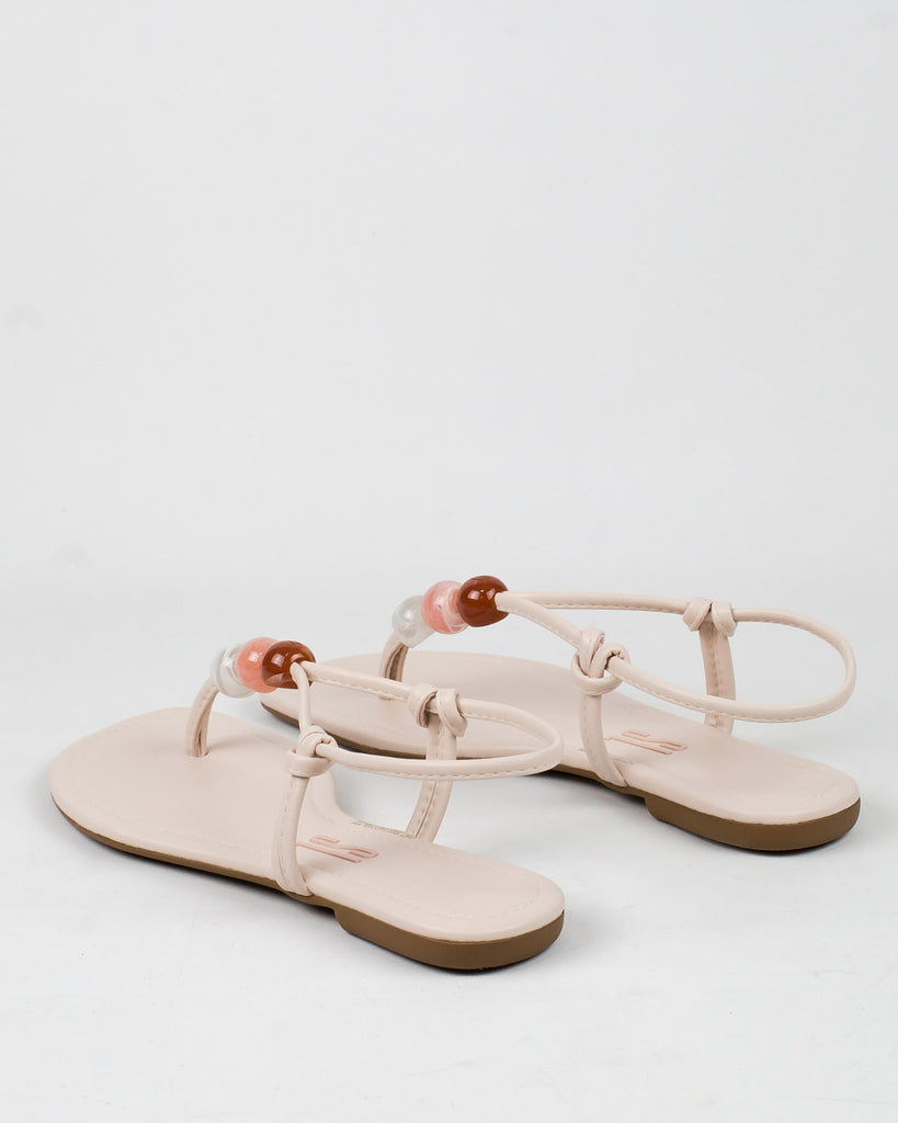 Rasteira Santa Lolla Esferas Creme