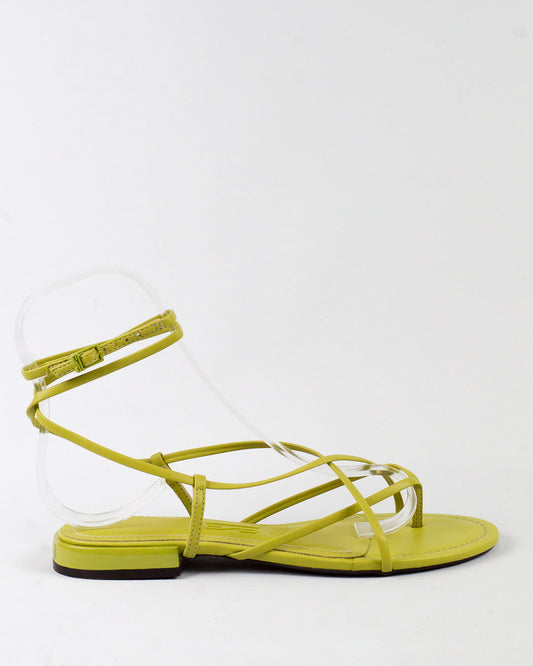 Rasteira Santa Lolla Hot Oliva Tiras