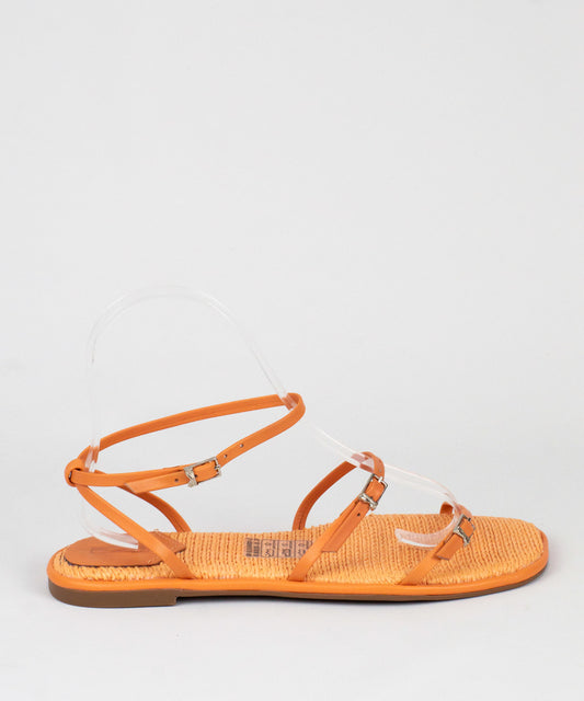 Rasteira Santa Lolla Hot Peach Tramada - 0554.3483.0151.0308