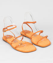 Rasteira Santa Lolla Hot Peach Tramada - 0554.3483.0151.0308