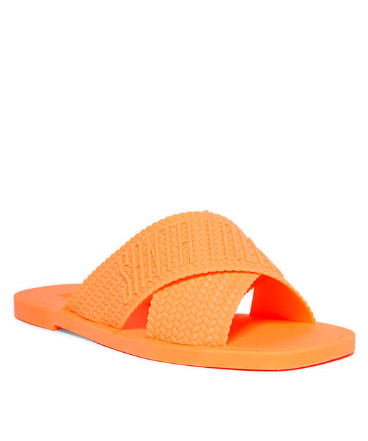 Rasteira Santa Lolla Laranja Borracha