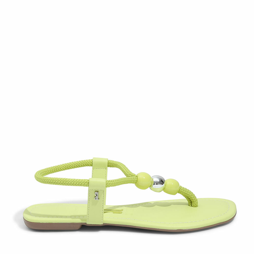 Rasteira Santa Lolla Lemon Corda Esferas
