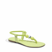 Rasteira Santa Lolla Lemon Corda Esferas