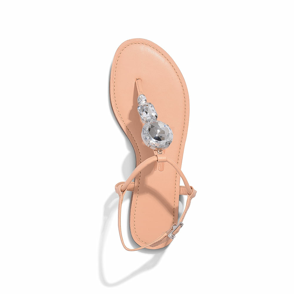 Rasteira Santa Lolla Nude Pedraria