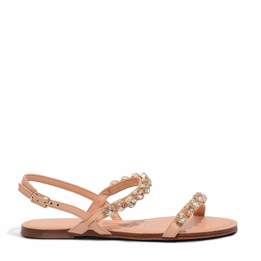 Rasteira Santa Lolla Nude Pedras