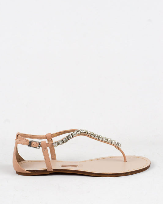 Rasteira Santa Lolla Nude Pedras