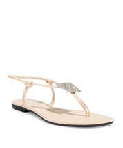 Rasteira Santa Lolla Off White Bico Quadrado