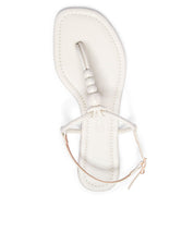 Rasteira Santa Lolla Off White Lux Esferas