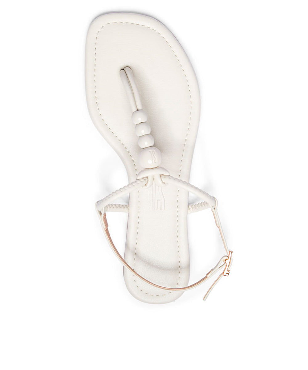 Rasteira Santa Lolla Off White Lux Esferas