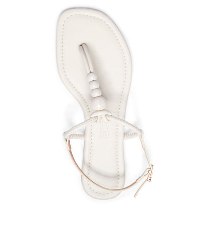 Rasteira Santa Lolla Off White Lux Esferas