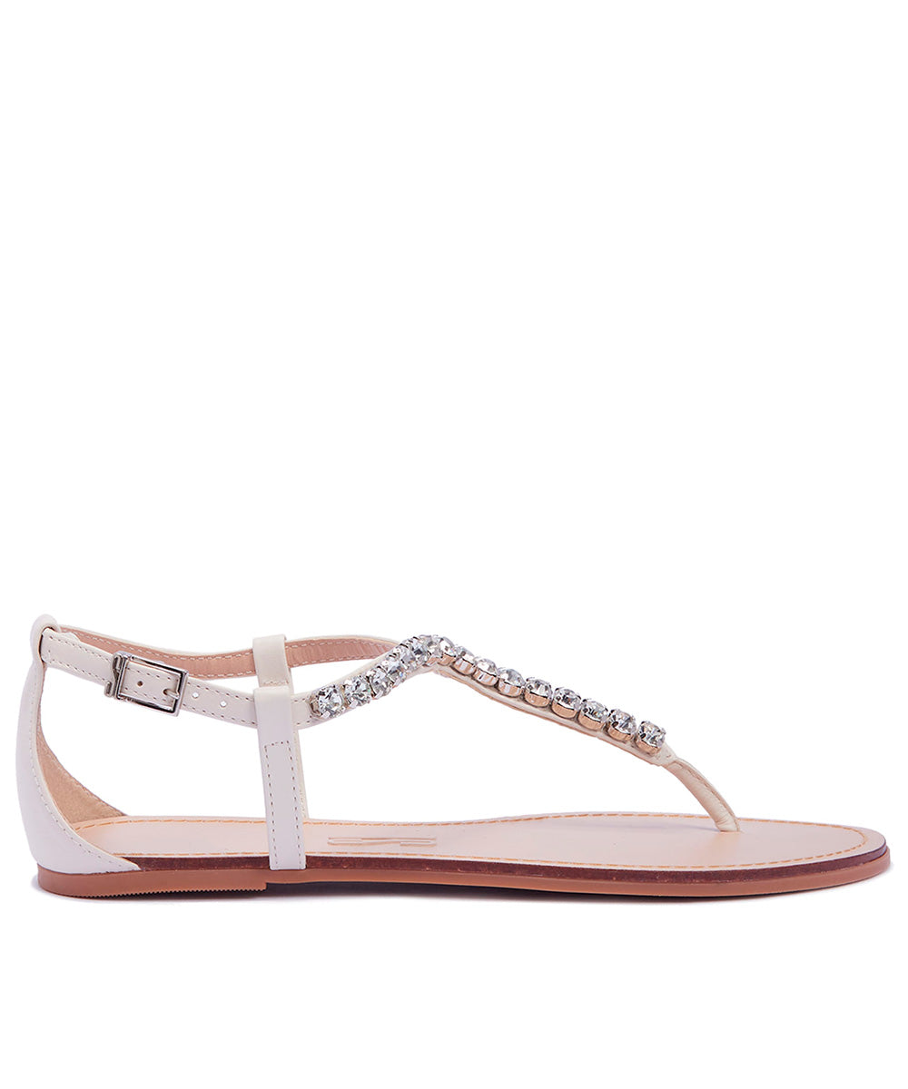 Rasteira Santa Lolla Off White Pedraria