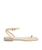 Rasteira Santa Lolla Off White Saltinho Strass