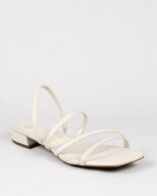 Rasteira Santa Lolla Off White Salto Baixo