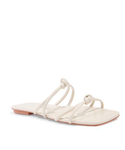 Rasteira Santa Lolla Off White Verniz Nó