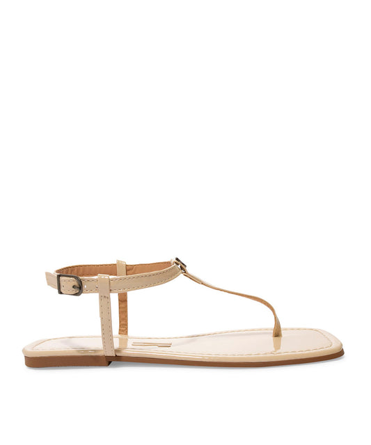 Rasteira Santa Lolla Off White Verniz