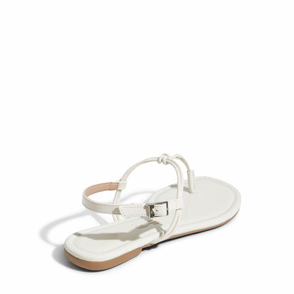 Rasteira Santa Lolla Off White Verniz