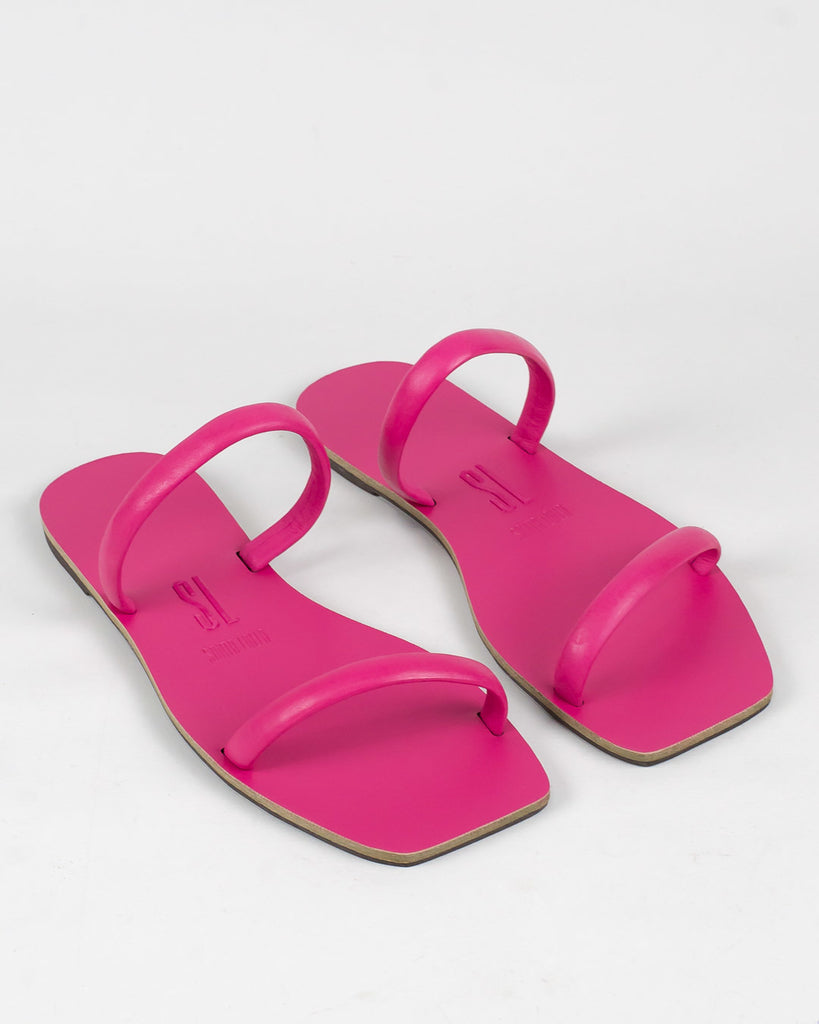 Rasteira Santa Lolla Pink Couro