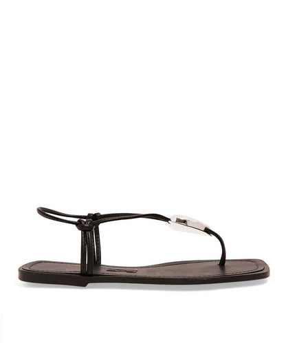 Rasteira Santa Lolla Preta Coração