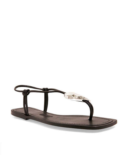 Rasteira Santa Lolla Preta Coração