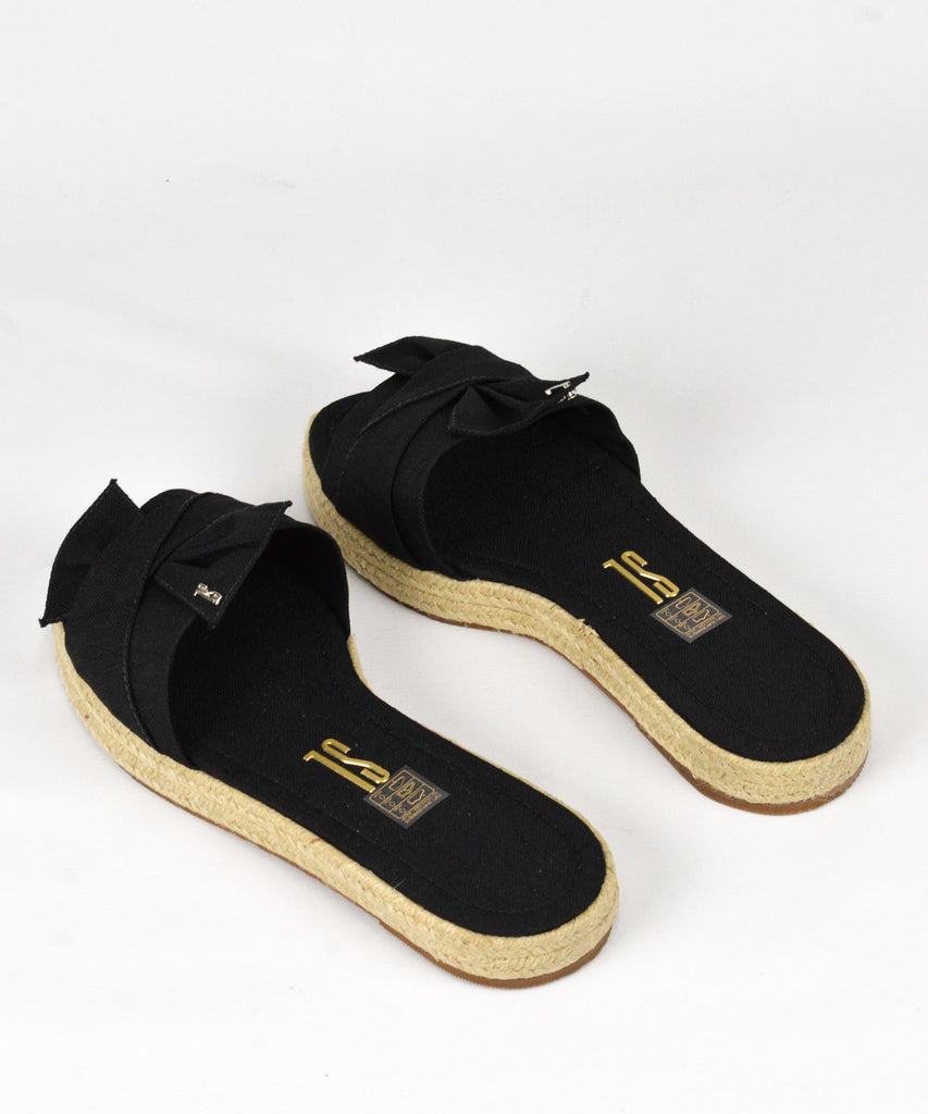 Rasteira Santa Lolla Preta Espadrille Tecido - 037F.271C.029F.0001