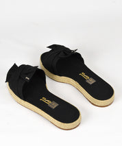 Rasteira Santa Lolla Preta Espadrille Tecido - 037F.271C.029F.0001