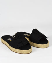 Rasteira Santa Lolla Preta Espadrille Tecido - 037F.271C.029F.0001