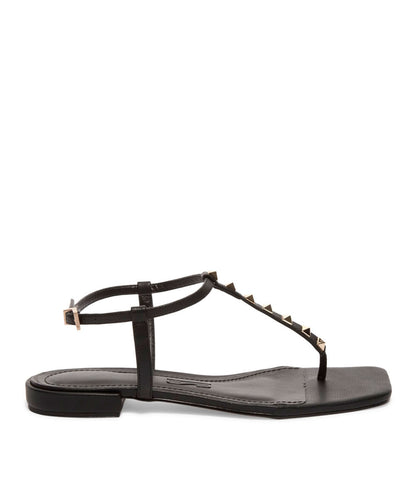 Rasteira Santa Lolla Preta Spikes