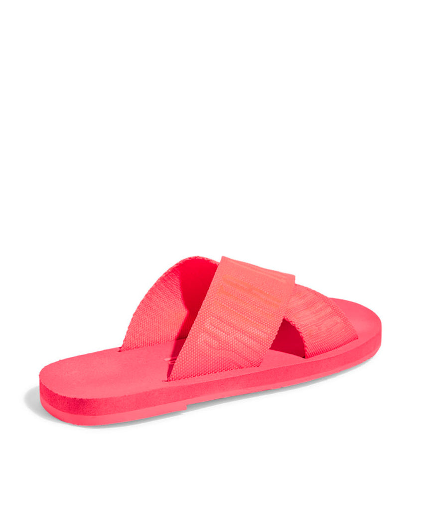 Rasteira Santa Lolla Rosa Intenso Faixa Transpassada Gorgurão