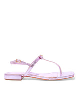 Rasteira Santa Lolla Rosa Metalcolor Crinkle